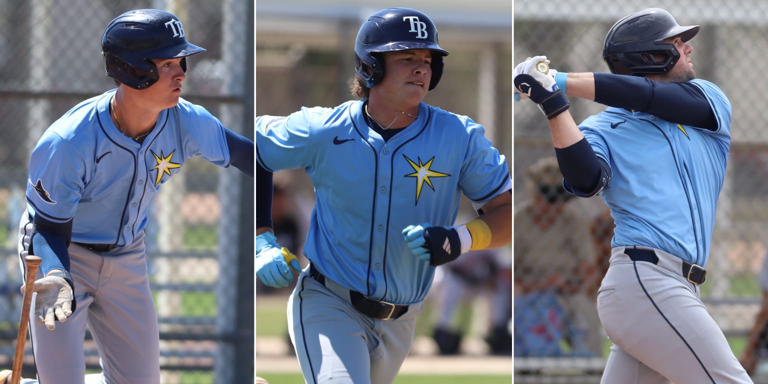 Three's a crowd: Rays' top 3 2025 Draft picks hit first pro homers in ...