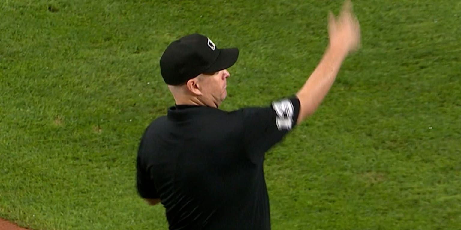 McCullough ejected after disagreeing with reviewed play