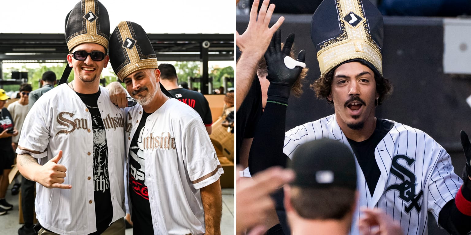O holy night! White Sox give Pope Hats to sellout crowd, celebrate HRs with their own