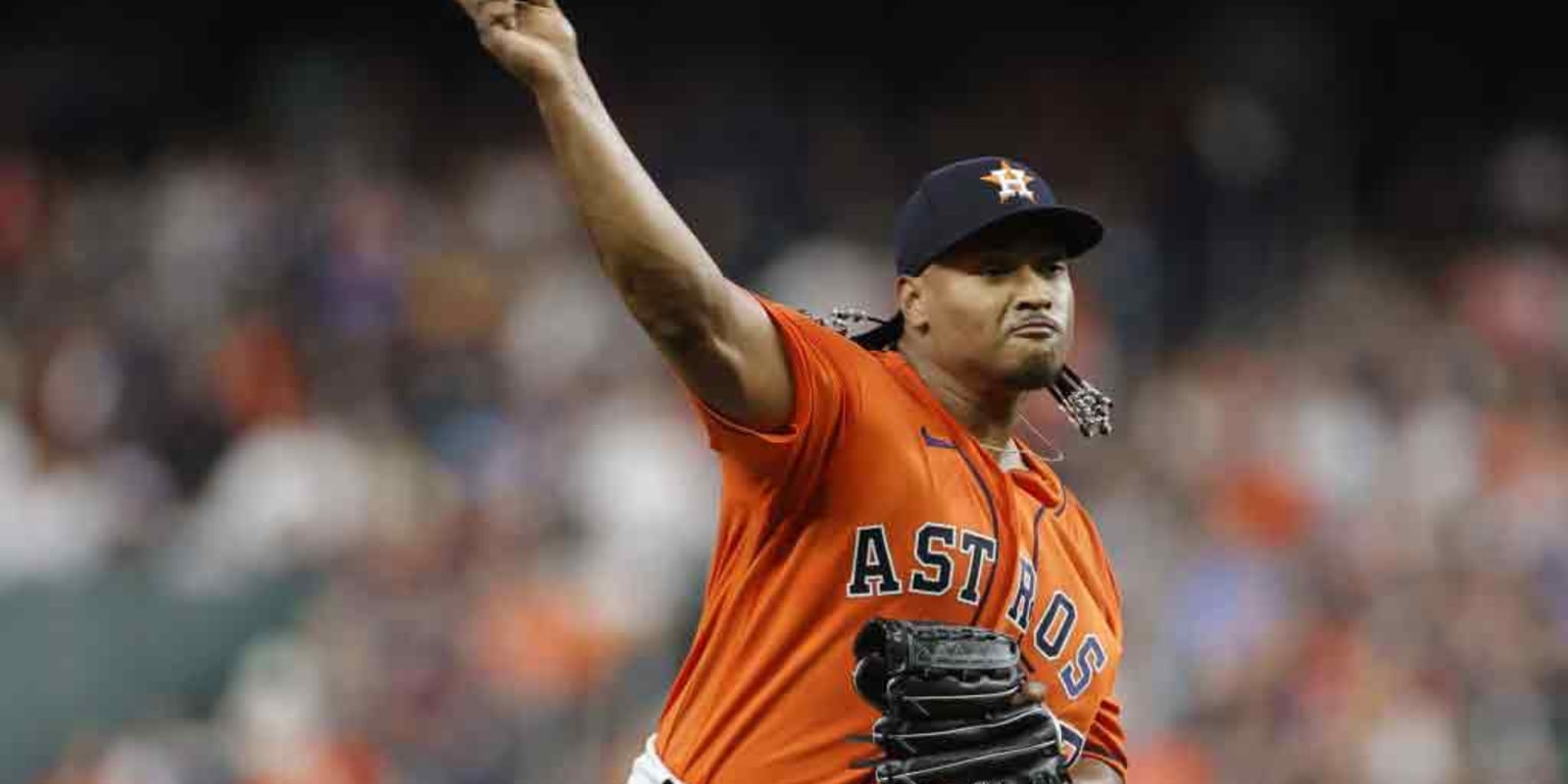 Astros' Luis Garcia exits start with right elbow discomfort, placed on  15-day IL Tuesday - The Athletic
