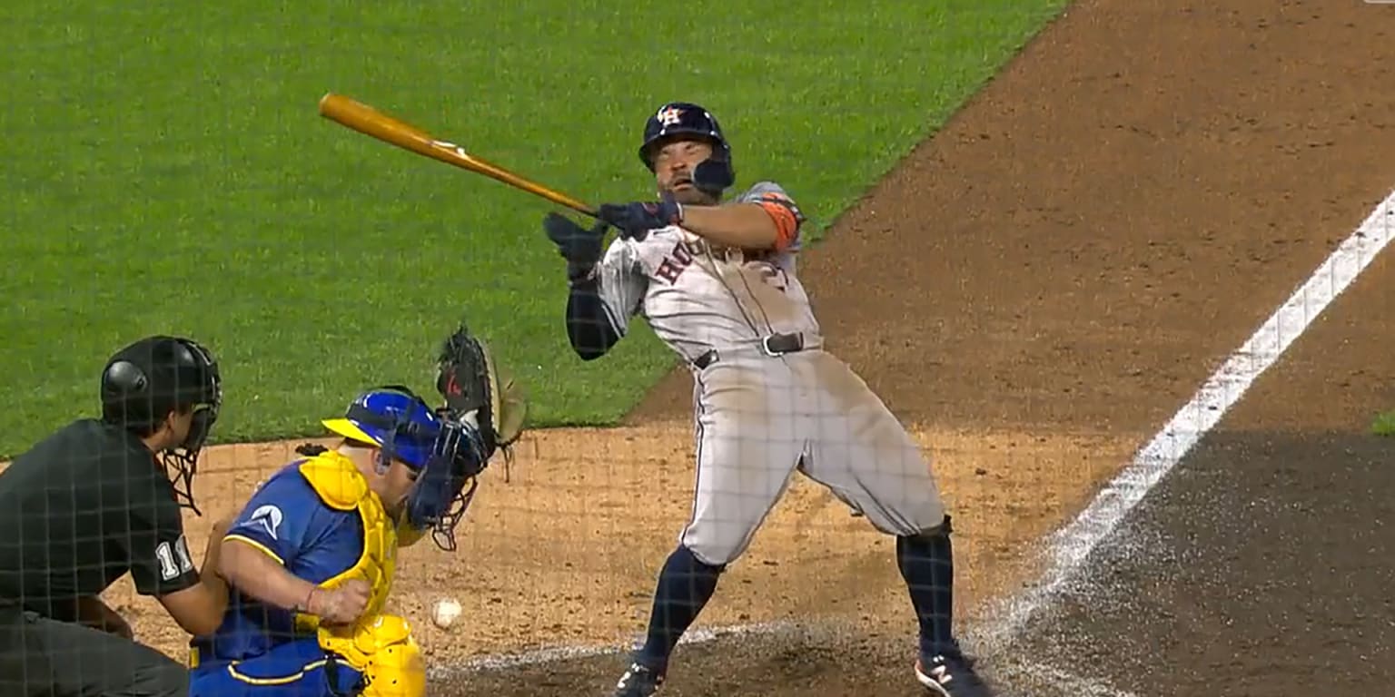 Jose Altuve exits Astros' win after hit-by-pitch