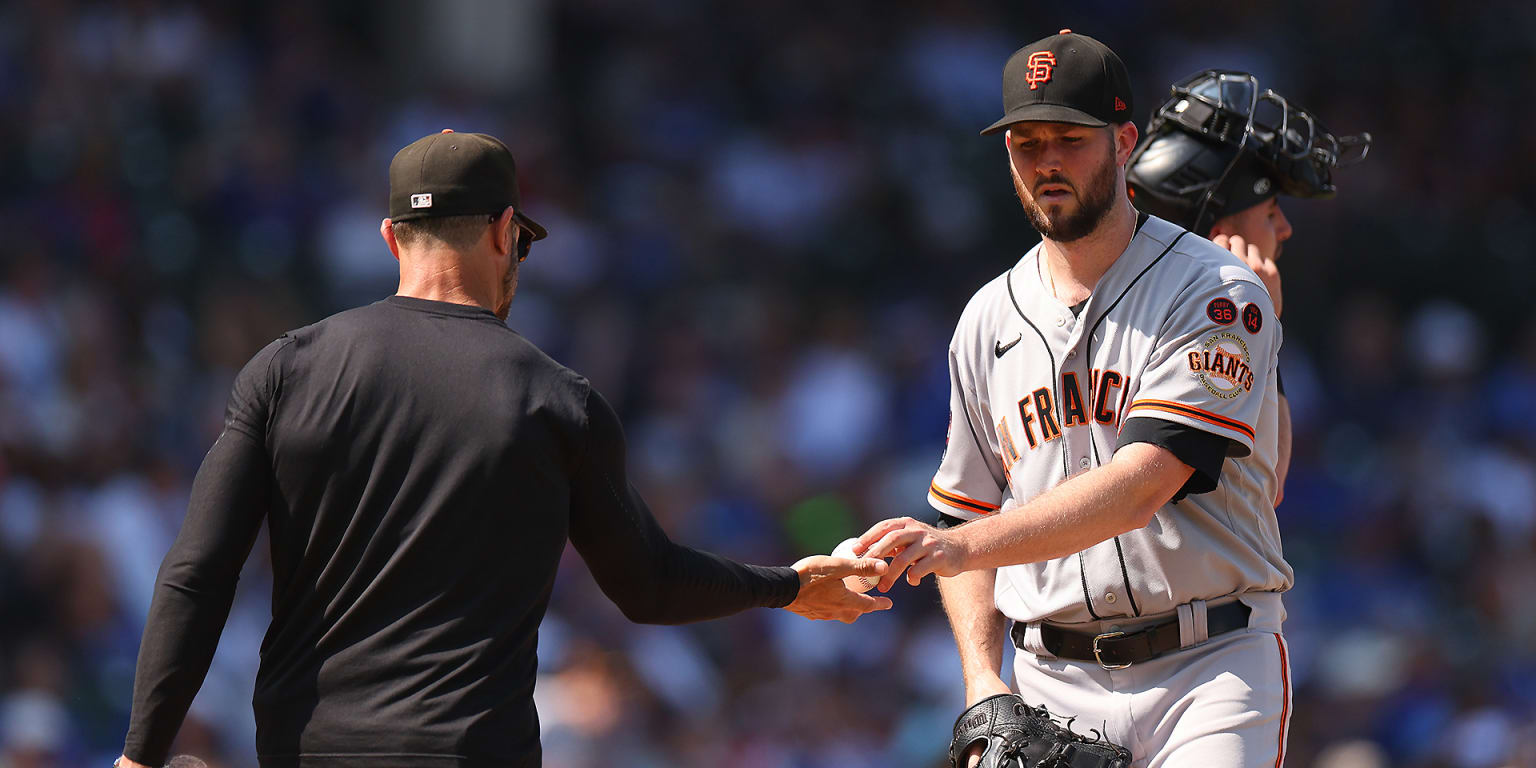 Wood takes no-hitter into 7th, Giants beat Cubs to stop skid