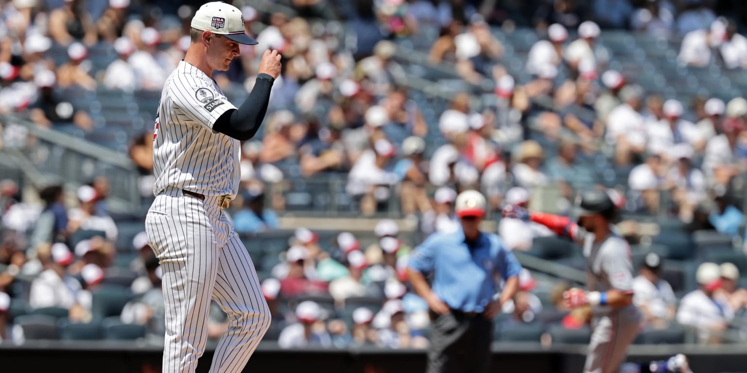 Rookie struggles in spot start as Yanks drop July 4 matinee