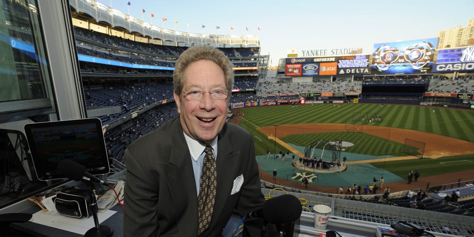 Broadcast booths around baseball tip their caps to John Sterling