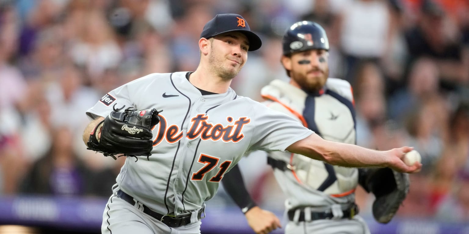 Detroit rookie Reese Olson pitches the Tigers past the Dodgers 4-2