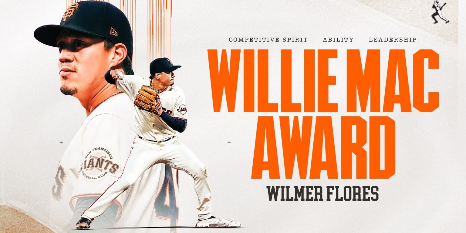 Wilmer Flores Named 2022 Willie Mac Award Winner
