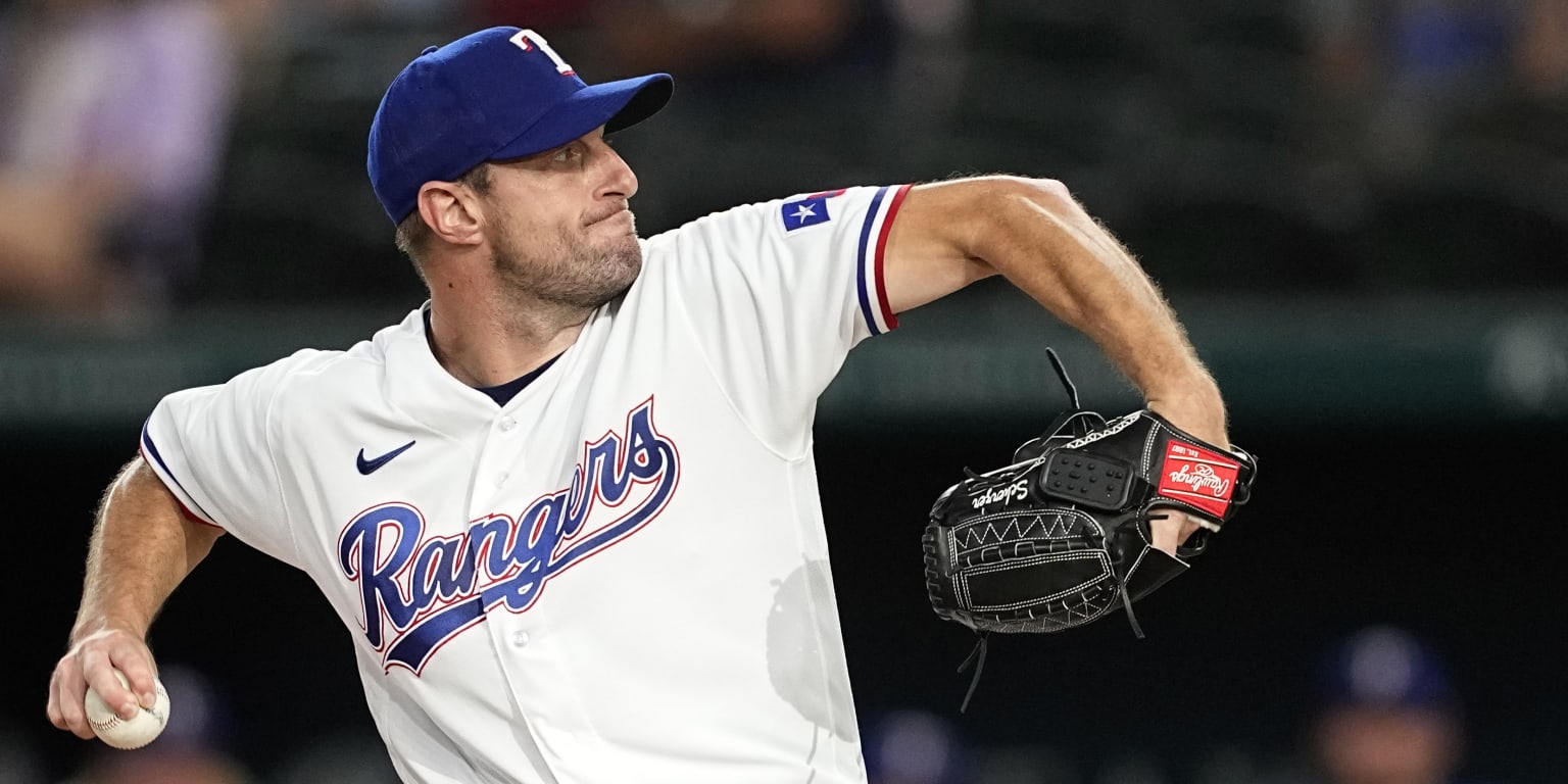 Scherzer (11K) dominates for his third straight win with the Rangers