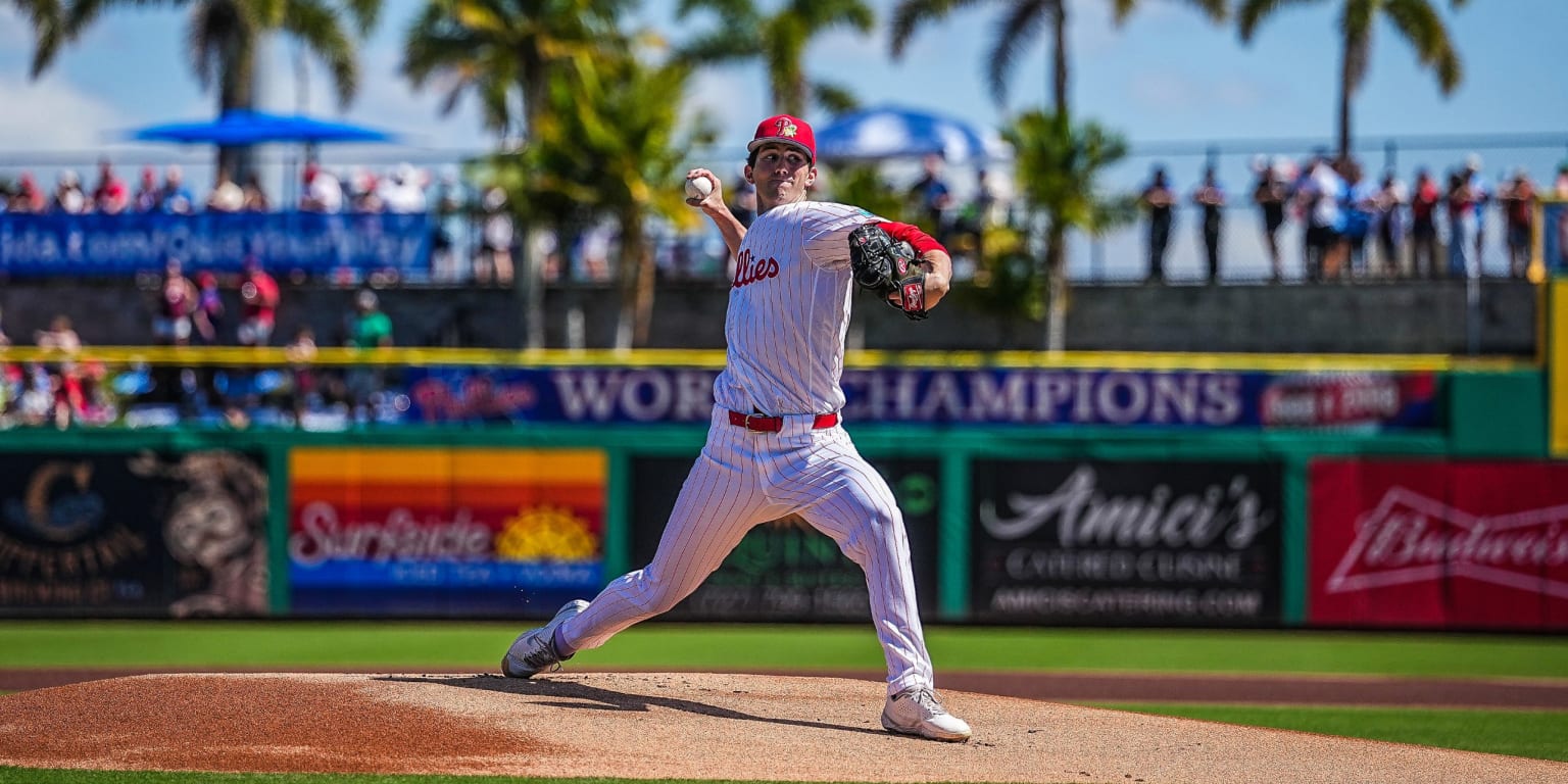 Top Phils pitching prospect Painter deals 2 perfect innings vs. Yanks in 1st spring start