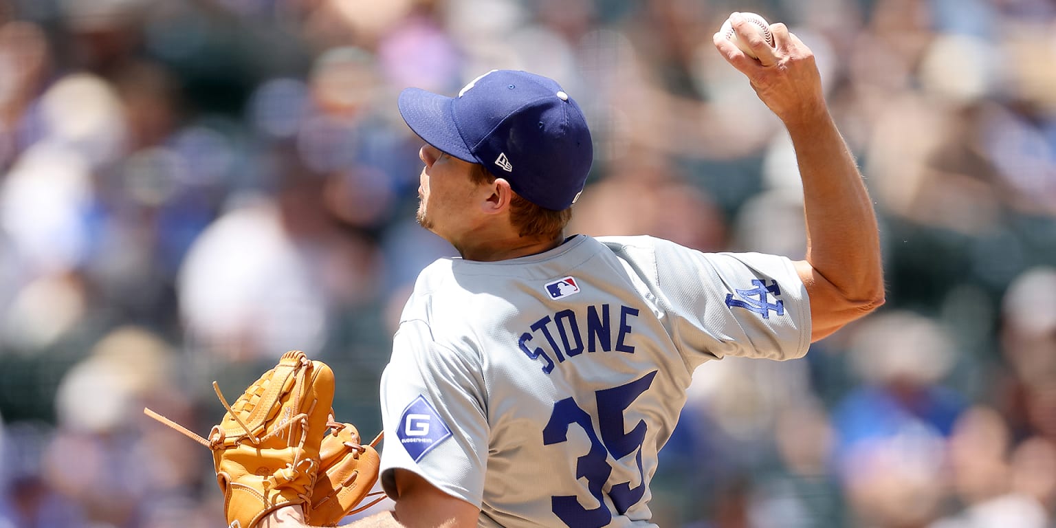 Stone stepping up with Dodgers in need of arms