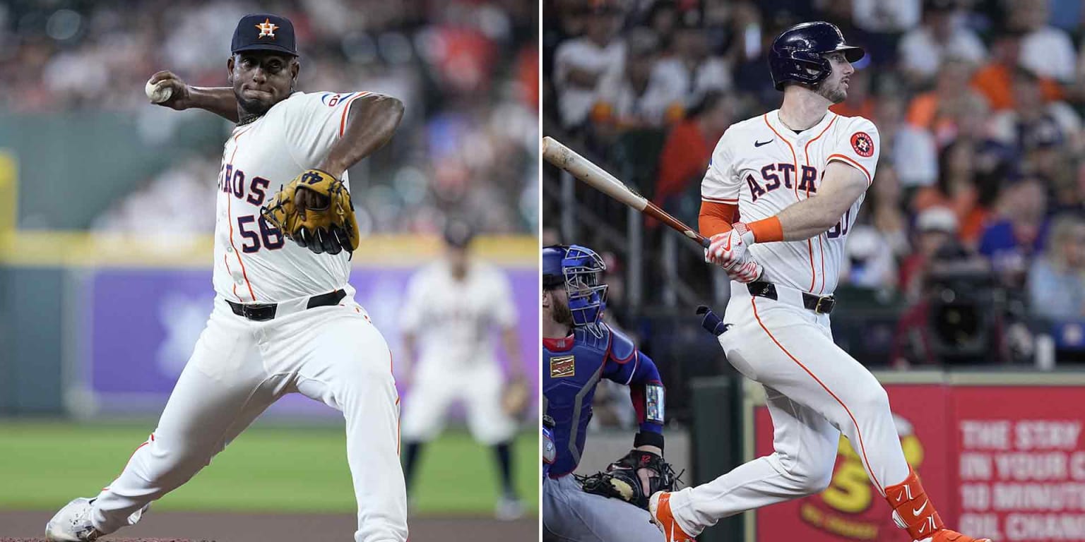 Houston Astros erupt in 7th inning to roll past Texas Rangers