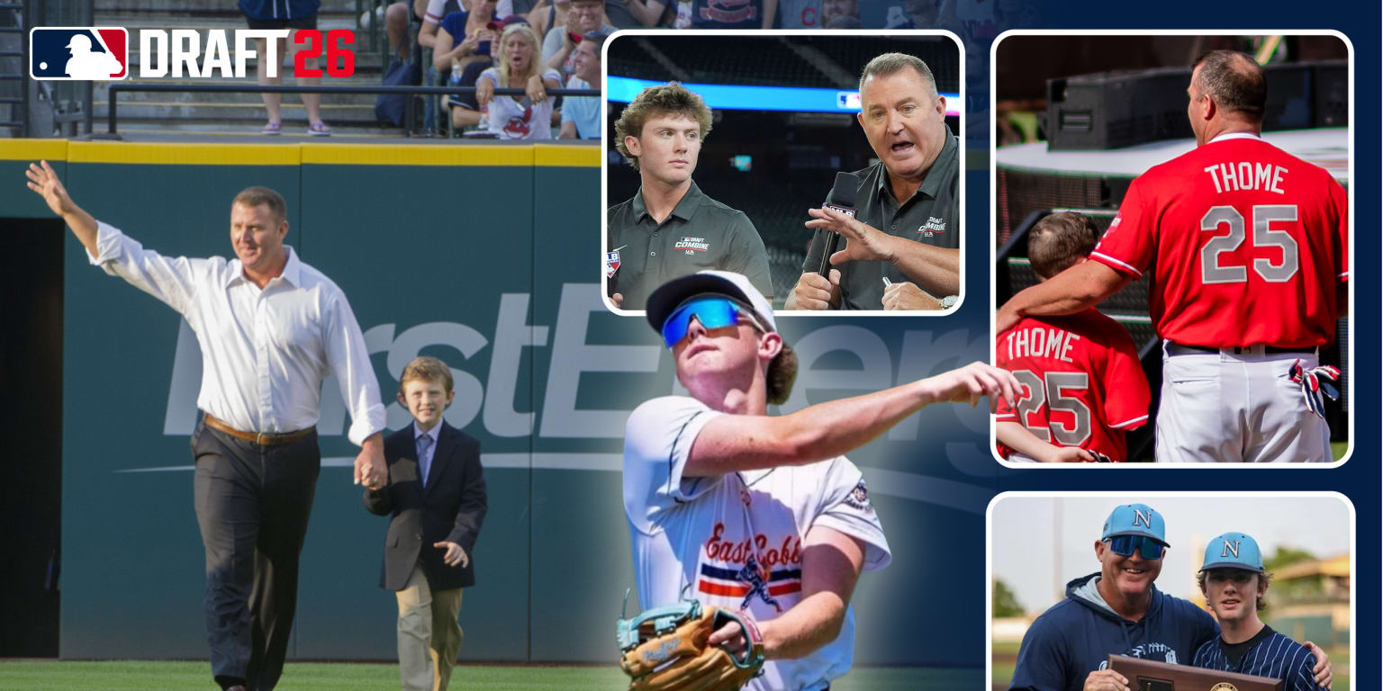 Hall of Famer Jim Thome was a 13th-round Draft pick; his son could go in the 1st this year