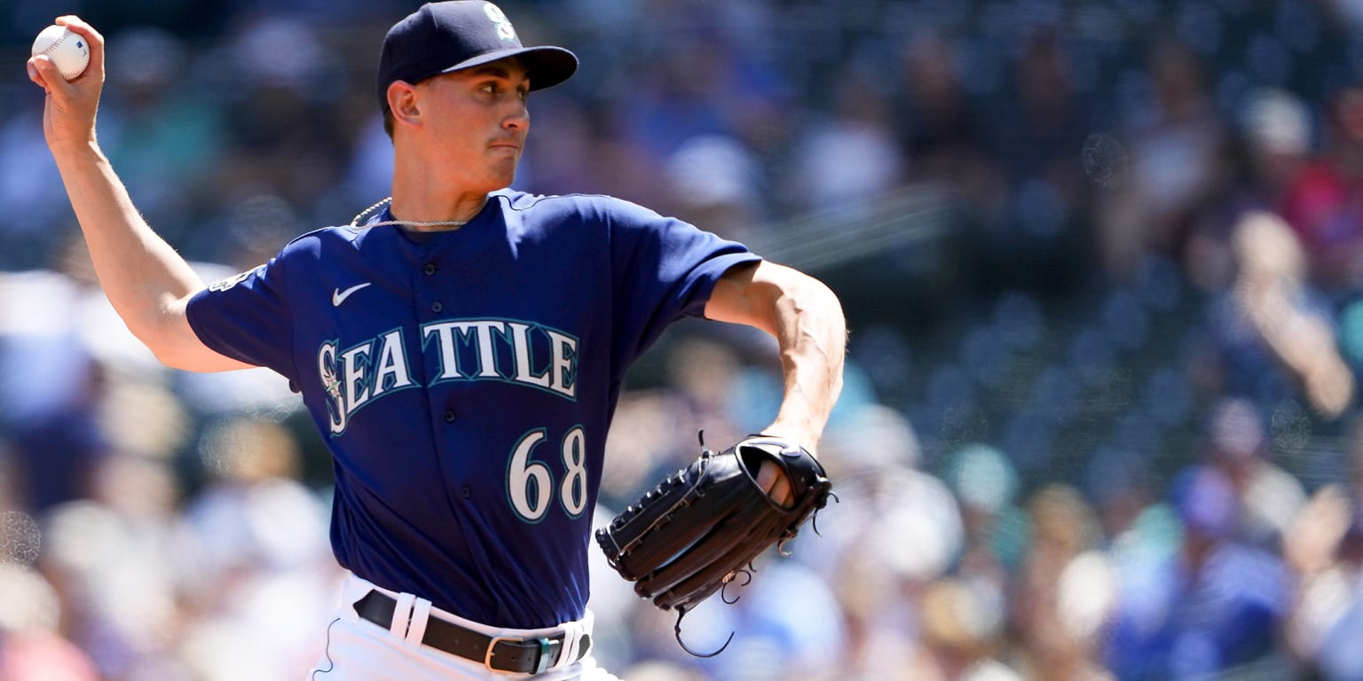 Kirby struck out 10 as the Mariners split a long streak with doubles
