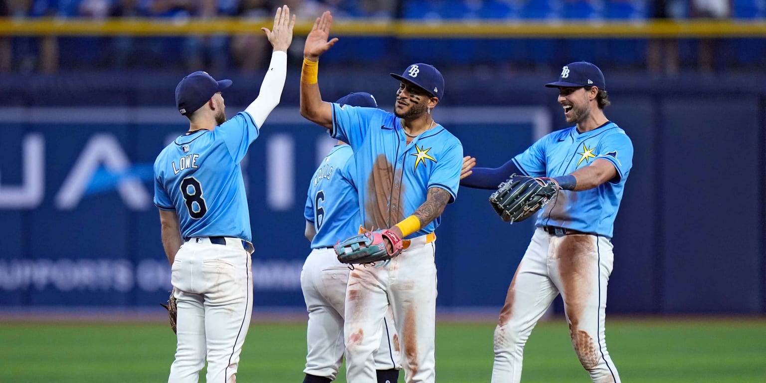 Rays score three in seventh to complete comeback win vs. Cubs