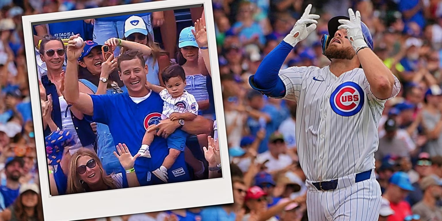 After honoring 2016 World Series team ... Busch's homer lands at Rizzo's feet! 
