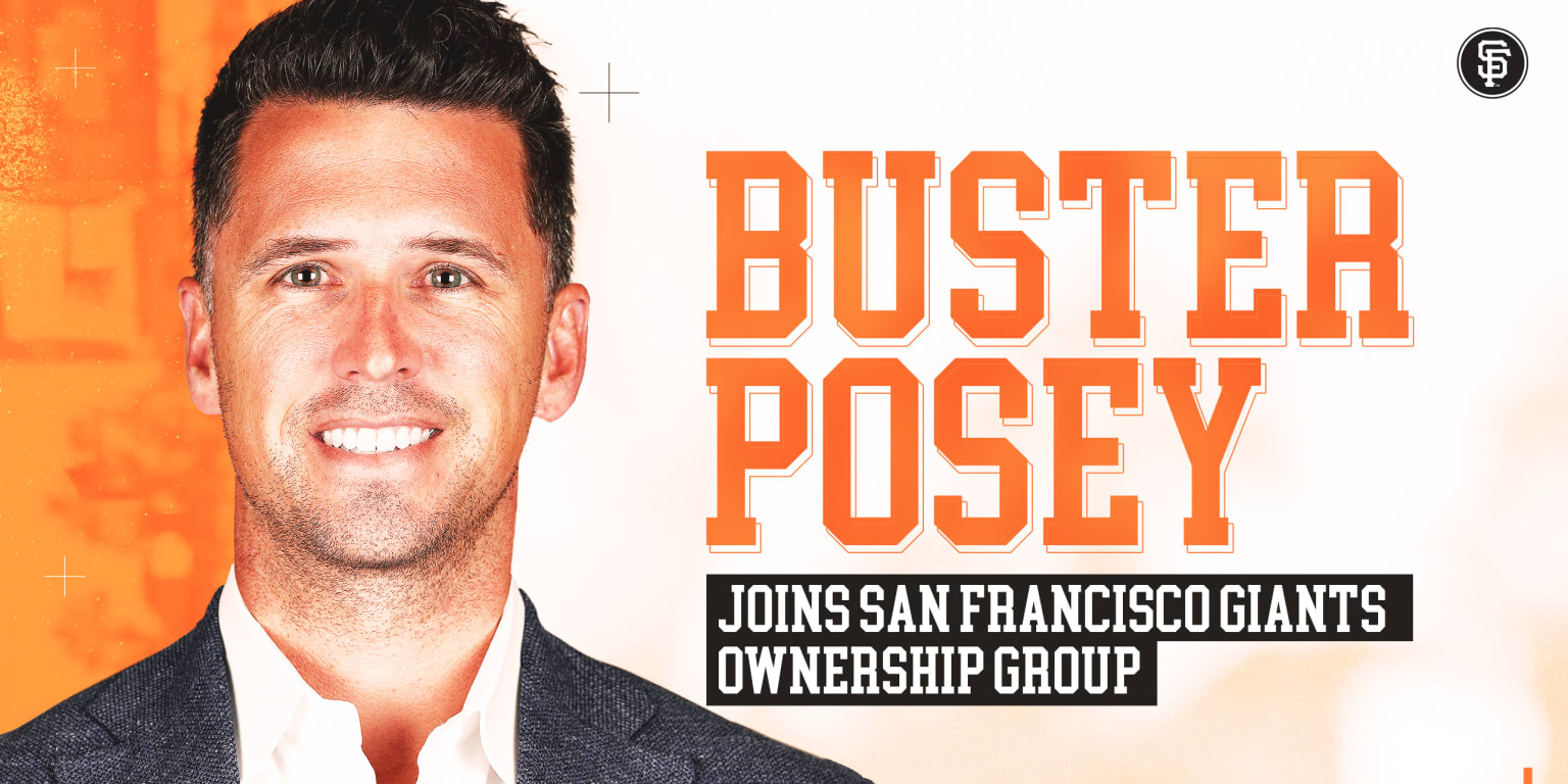 Buster Posey, San Francisco Giants, MLB, orange stone background