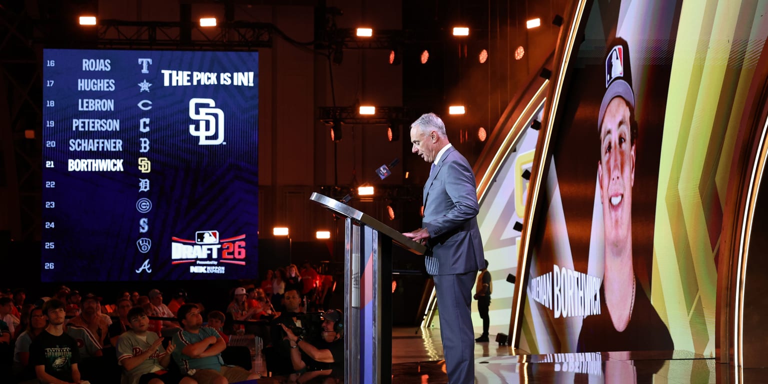 Here are the Padres' Day 1 Draft picks. Here's how to follow Day 2