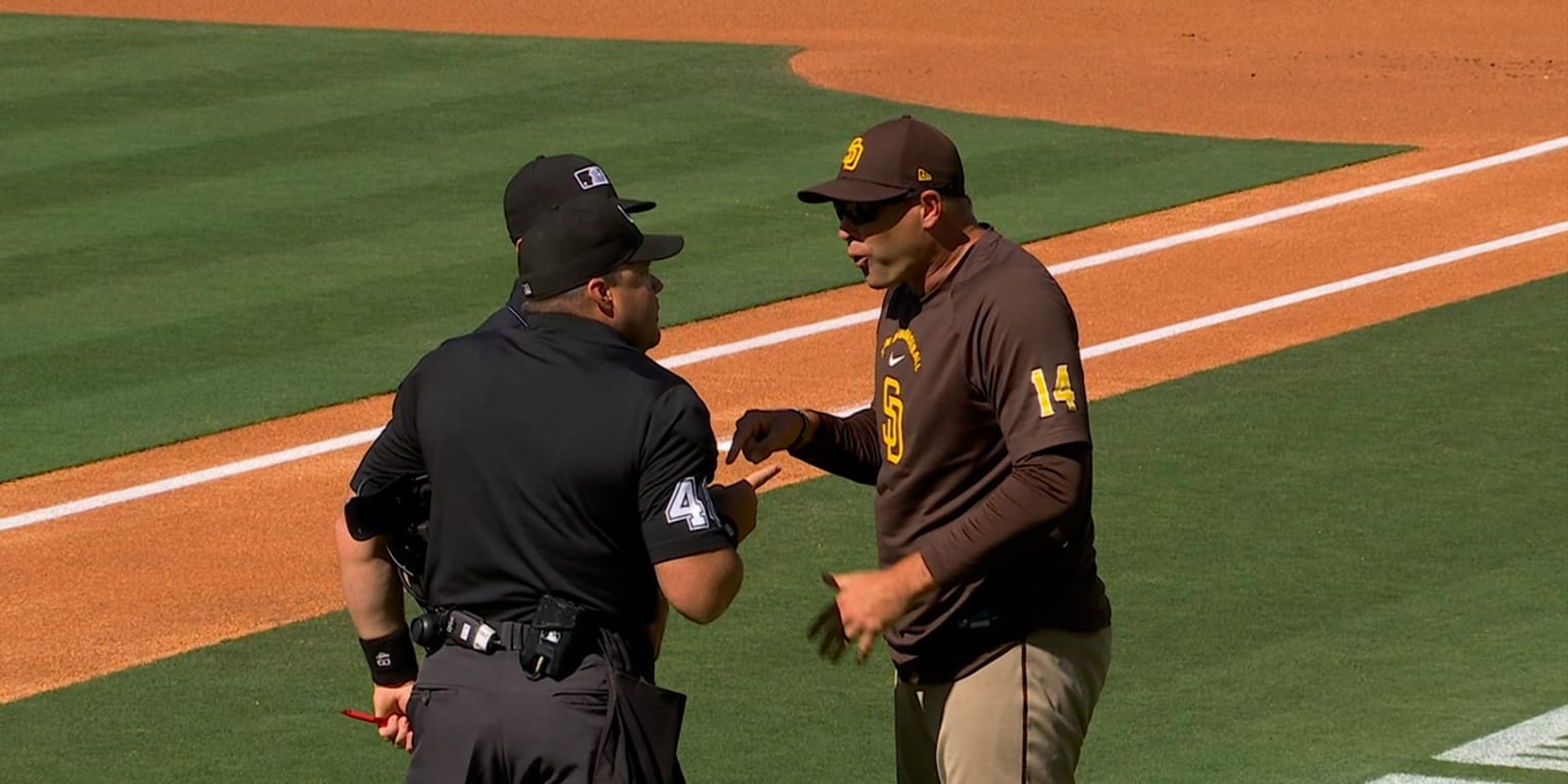 Frustration boils over for Padres as Stammen, Goins ejected 3 pitches into game