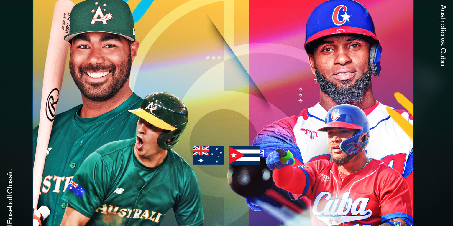 Australië vs Cuba in de World Baseball Classic 2023