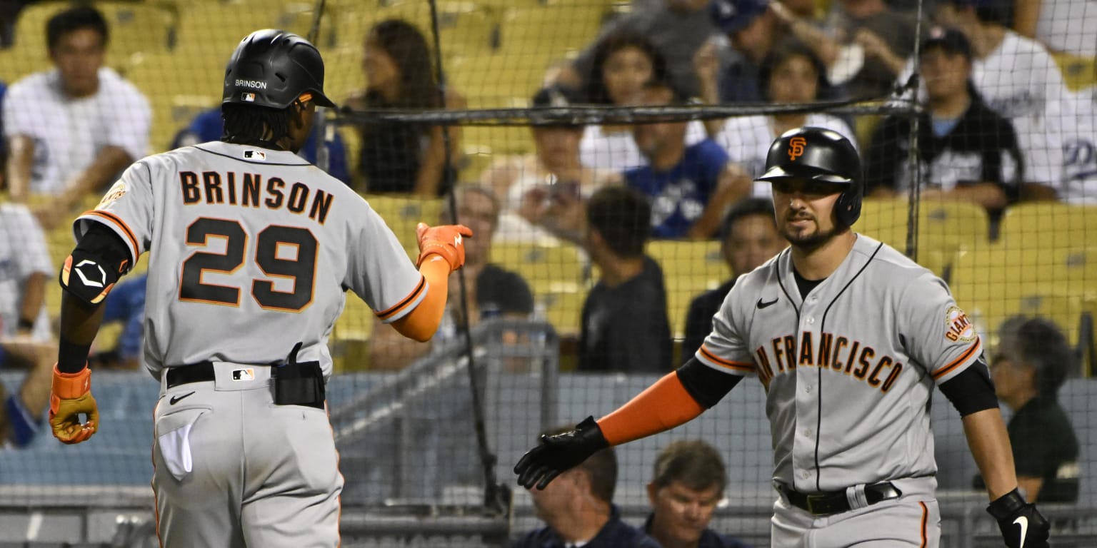 Brinson homers off first pitch of game vs. Dodgers – NBC Sports