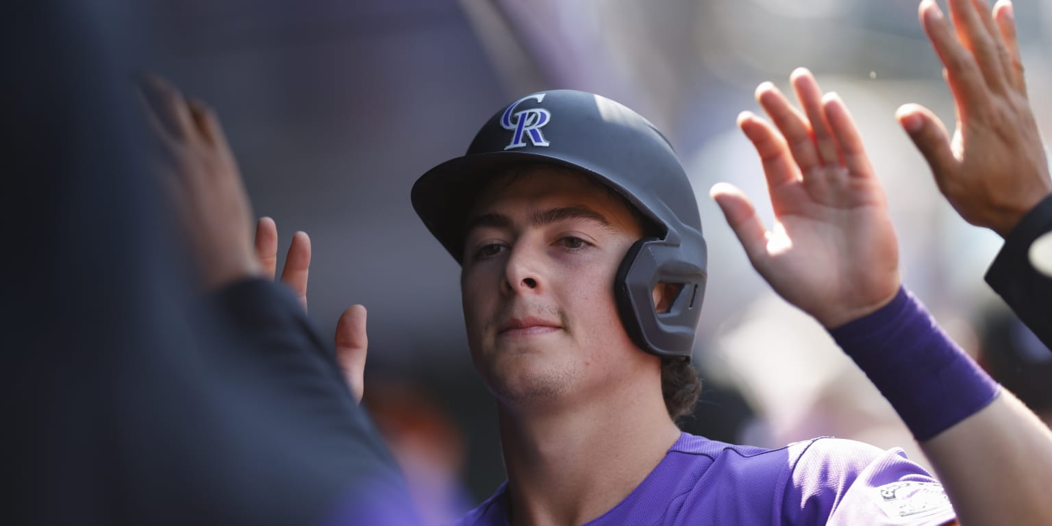 This is a 2023 photo of Michael Toglia of the Colorado Rockies baseball  team. This image reflects the Colorado Rockies active roster as of Friday,  Feb. 24, 2023, when this image was