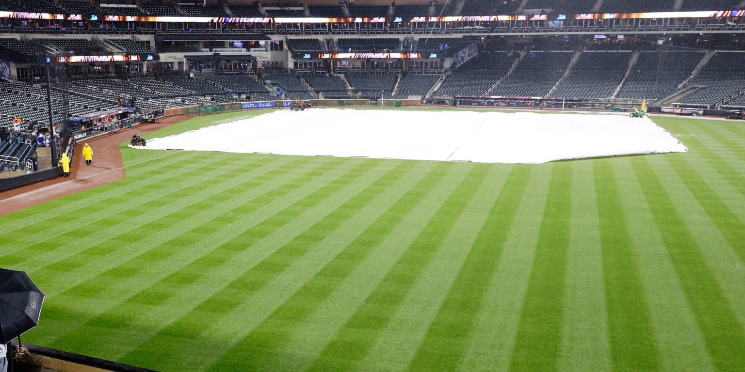 Guardians-Mets game postponed by rain, split doubleheader Sunday