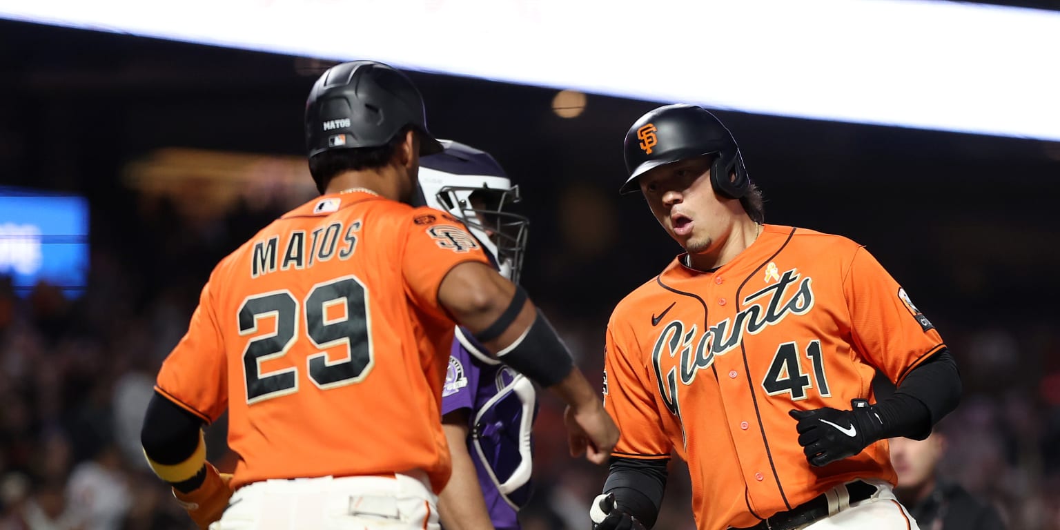 The Giants hit 3 straight and came from behind to beat the Rockies