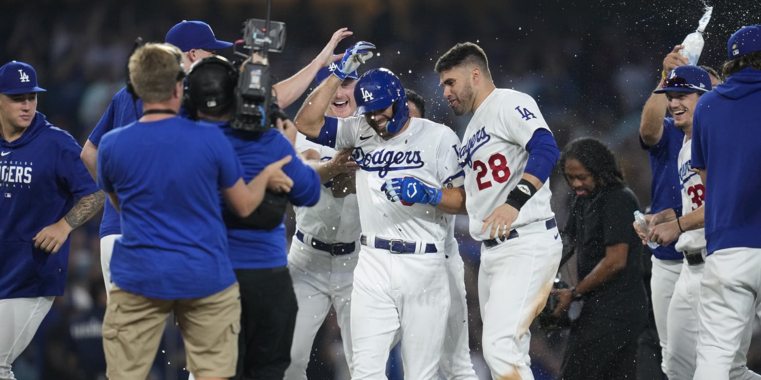 The Dodgers cover the home run with a walk-off vs.  S.F.