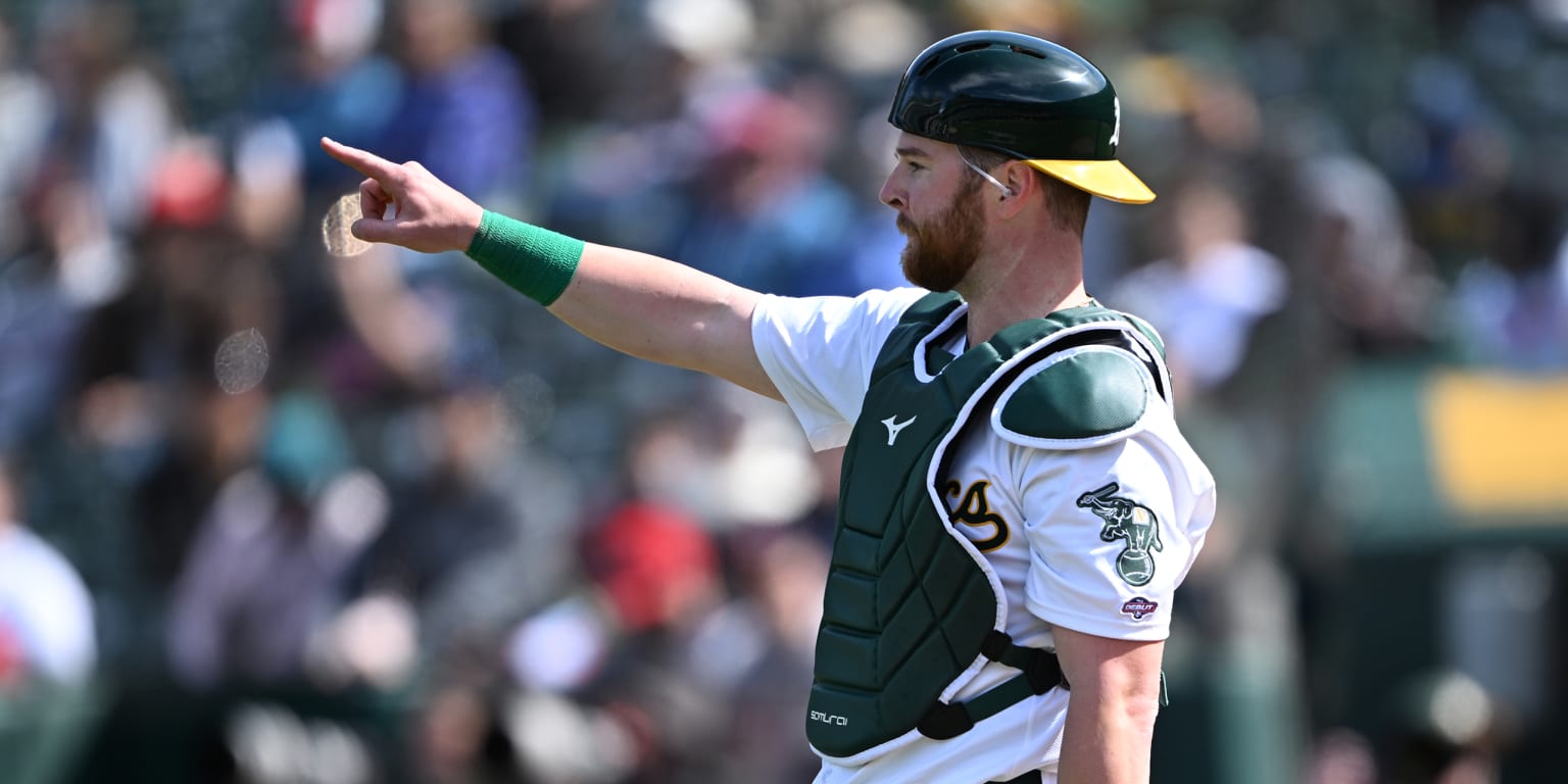 A's rookie catcher Kyle McCann makes Major League debut