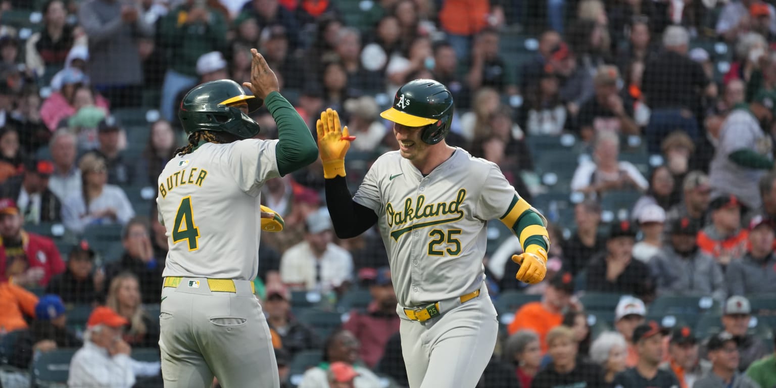 Brent Rooker hits home run for A's after Trade Deadline