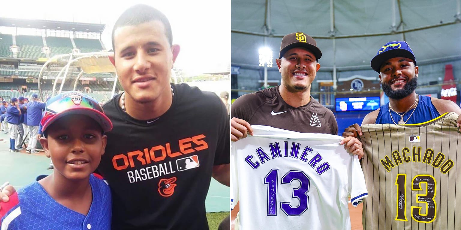 Manny Machado Junior Caminero swap jerseys