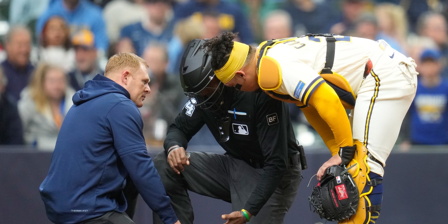 Umpire CB Bucknor exits Rays-Brewers game after taking foul tip off mask