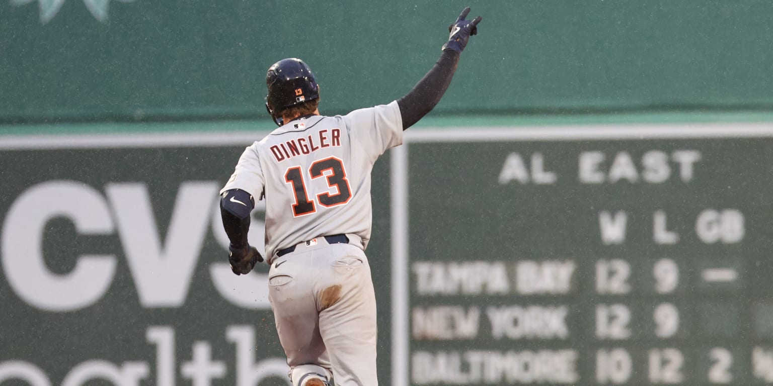 Dingler's blast propels Tigers over Crochet, Sox at rain-soaked Fenway