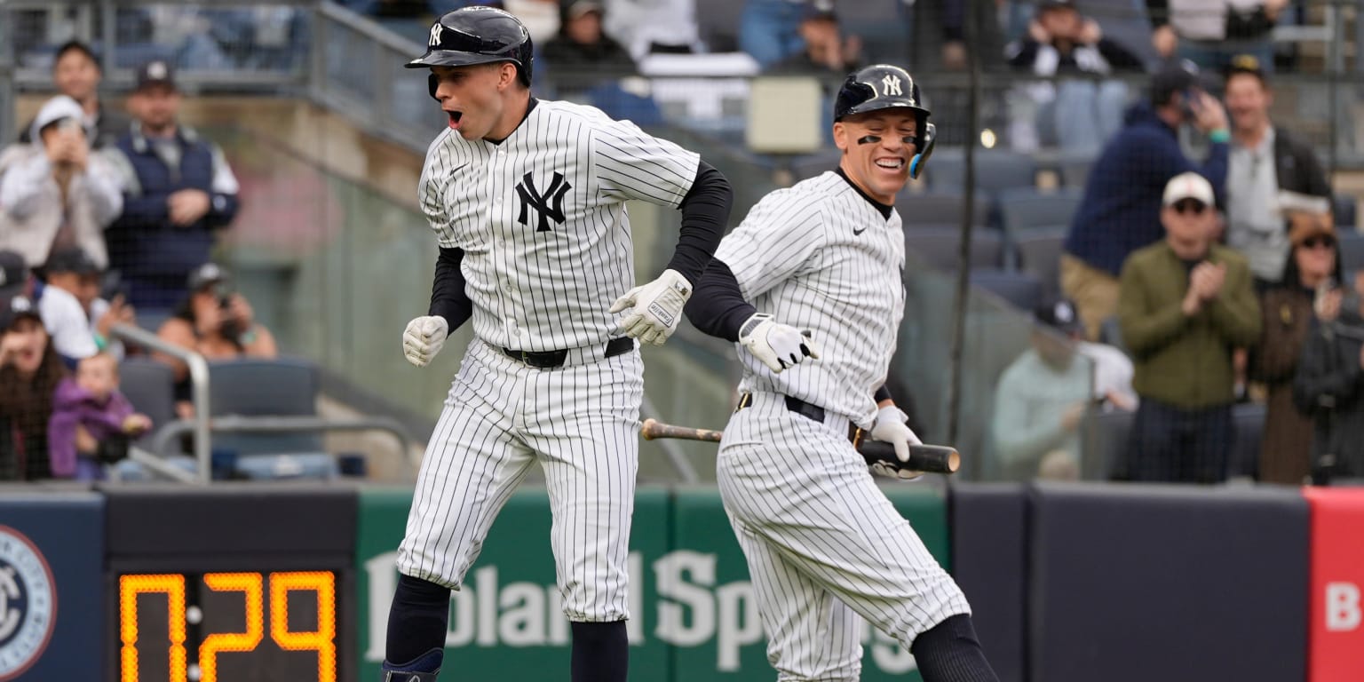 Dynamic duo Judge (No. 9), Rice (8) make Yanks HR history in rout