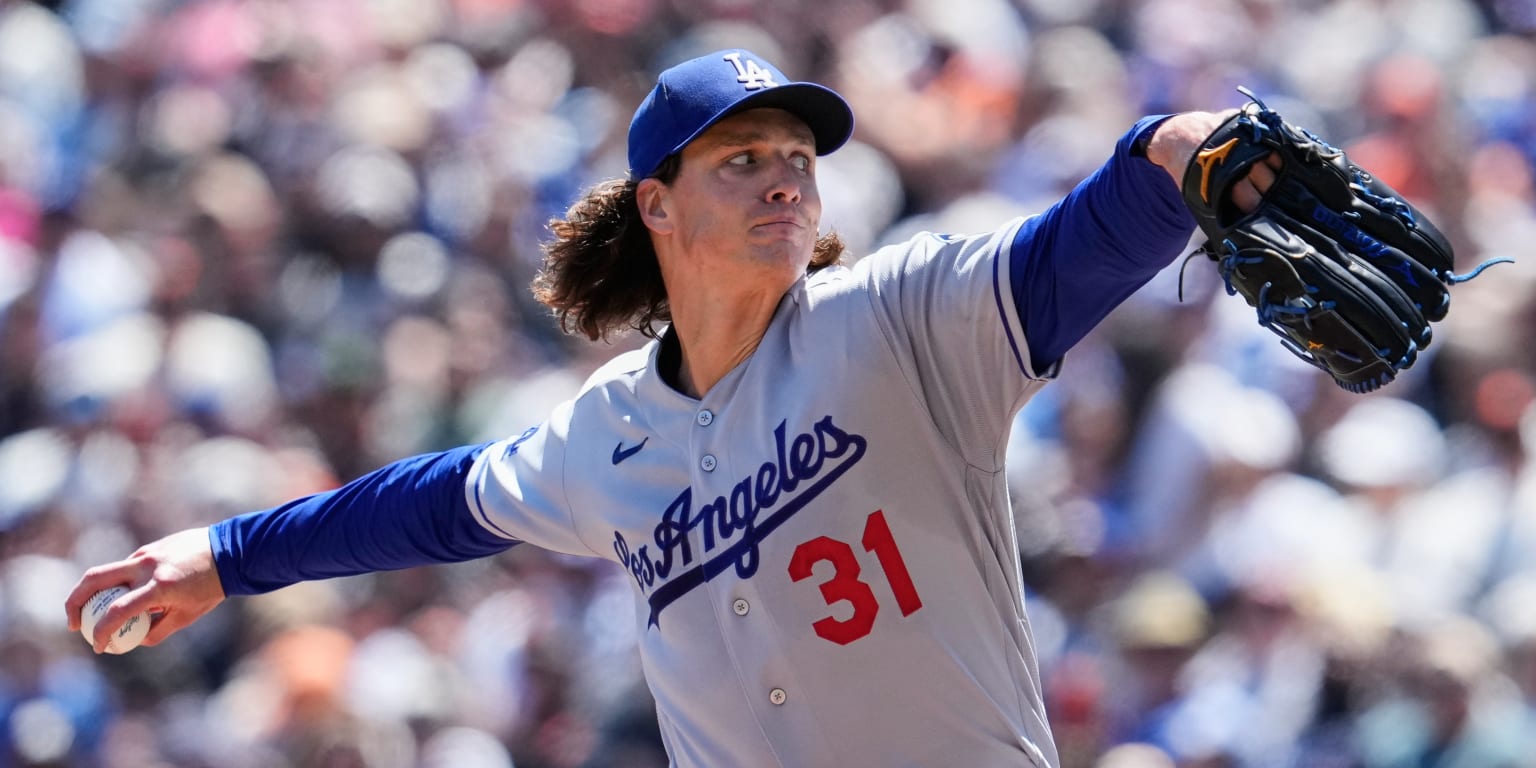 Glasnow rolls with dominant 8 innings to lead Dodgers past Giants
