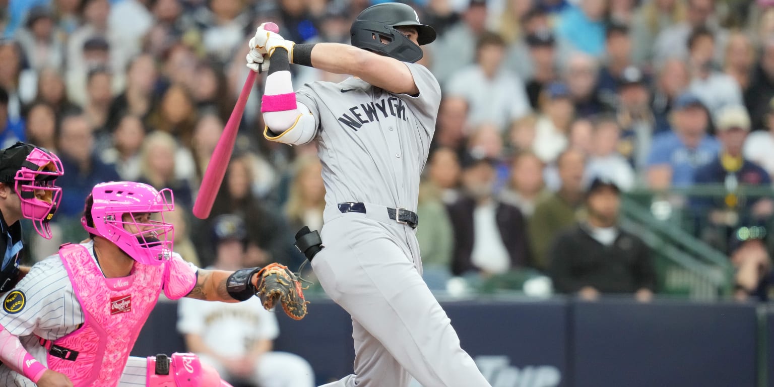 Jones rips 106.4 mph RBI single for first career hit with mom in the stands on Mother's Day