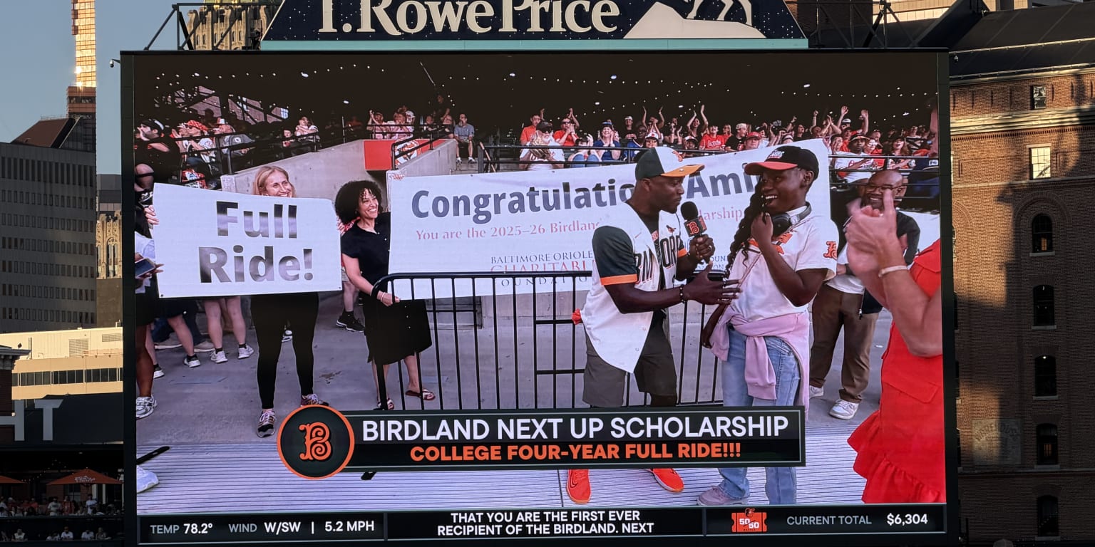 O’s surprise Harlem Park 8th grader with inaugural Birdland Next Up Scholarship