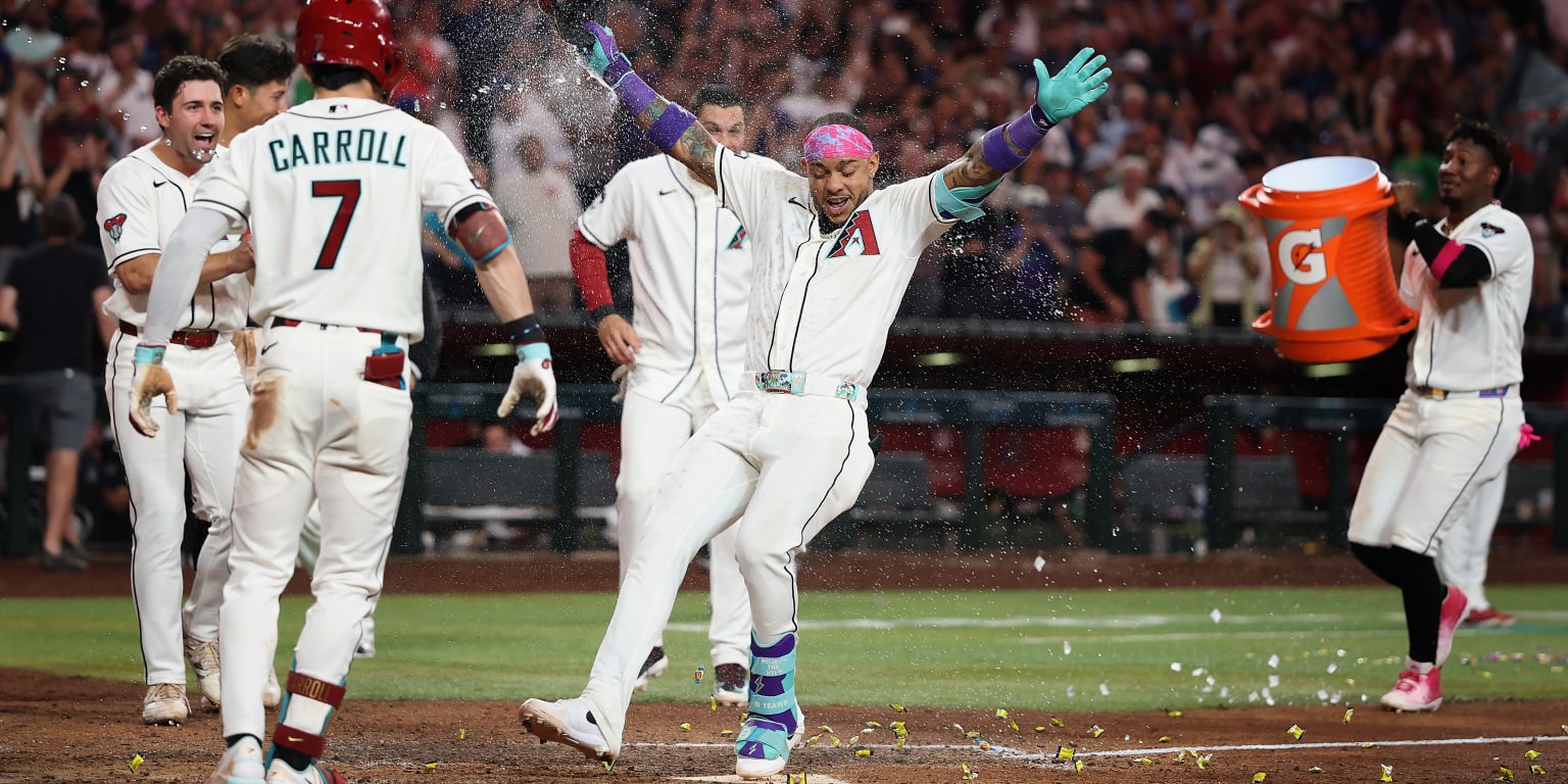 Marte's walk-off HR highlights D-backs' comeback win over Dodgers