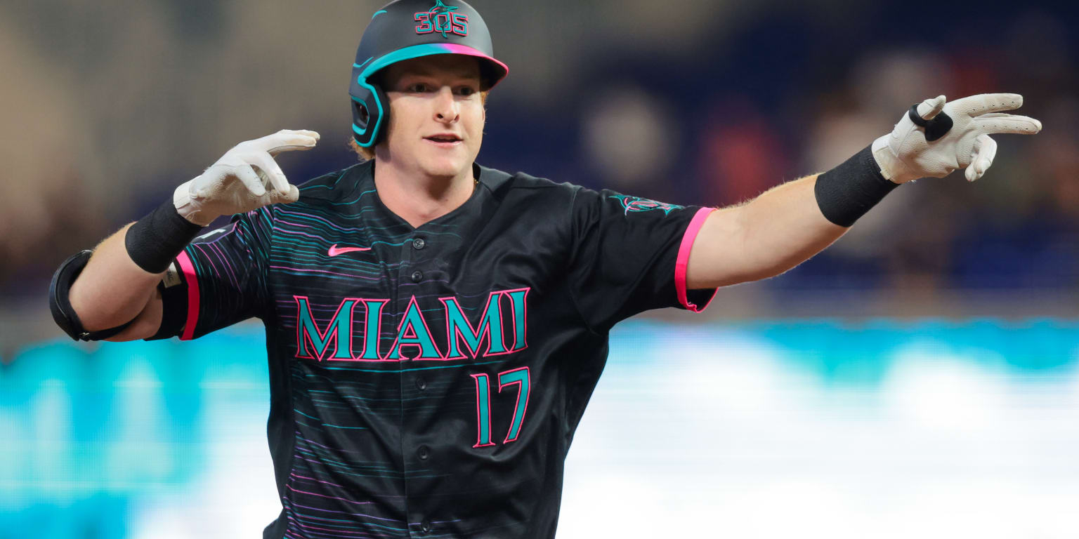Caissie's big night fuels Marlins' comeback win over Giants