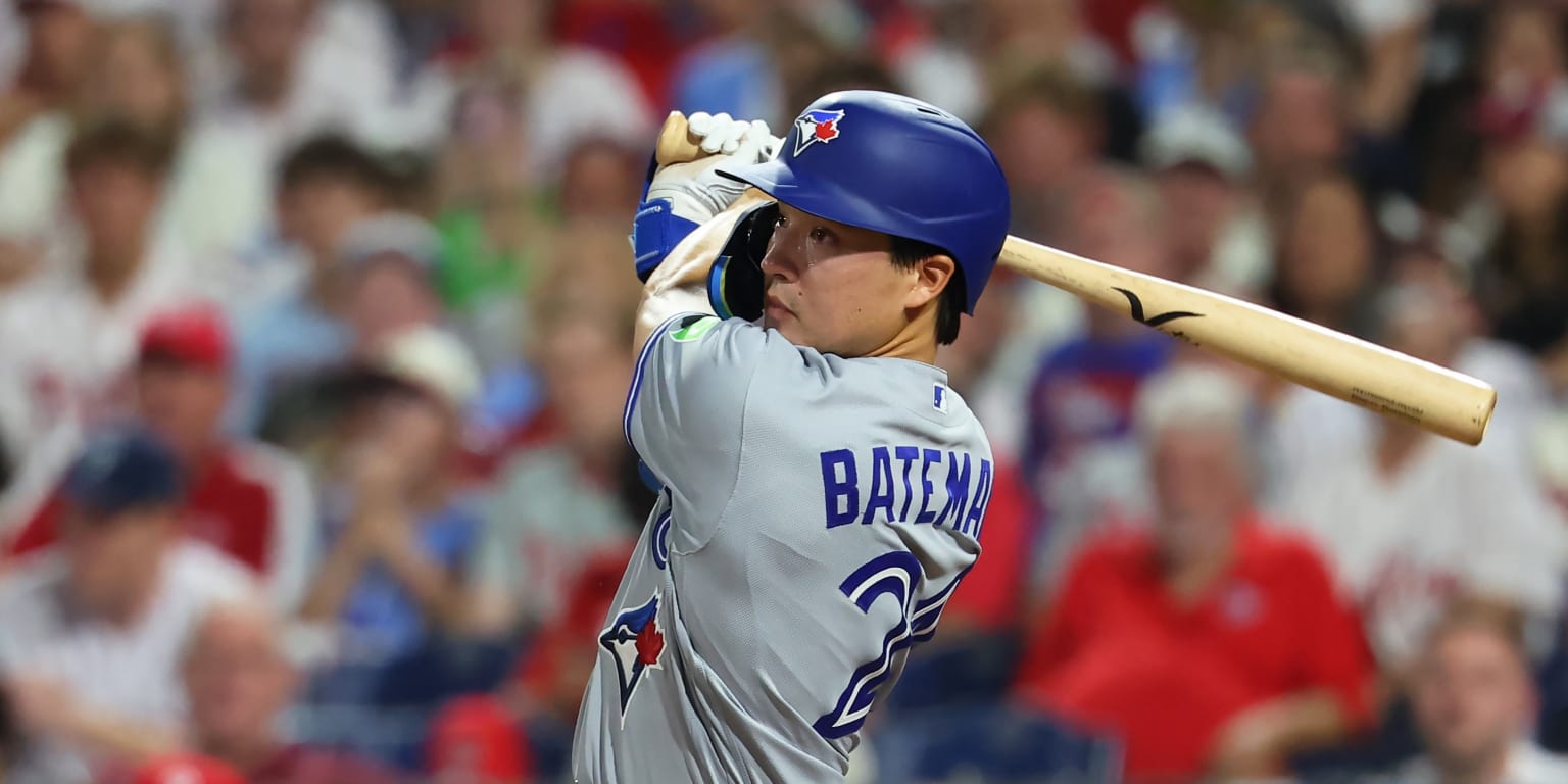Blue Jays prospect Bateman notches hit off Wheeler in MLB debut