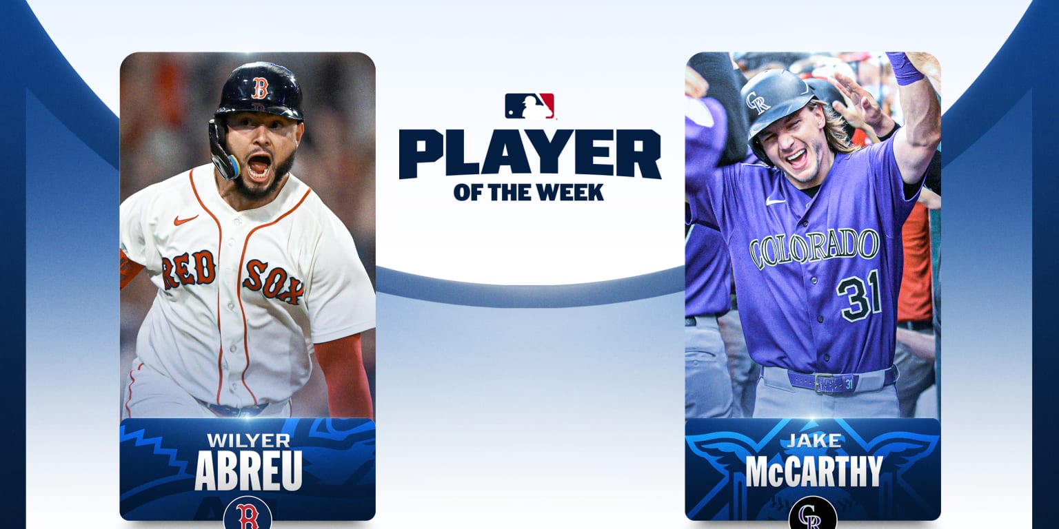 Abreu, McCarthy start August red-hot with Player of the Week honors