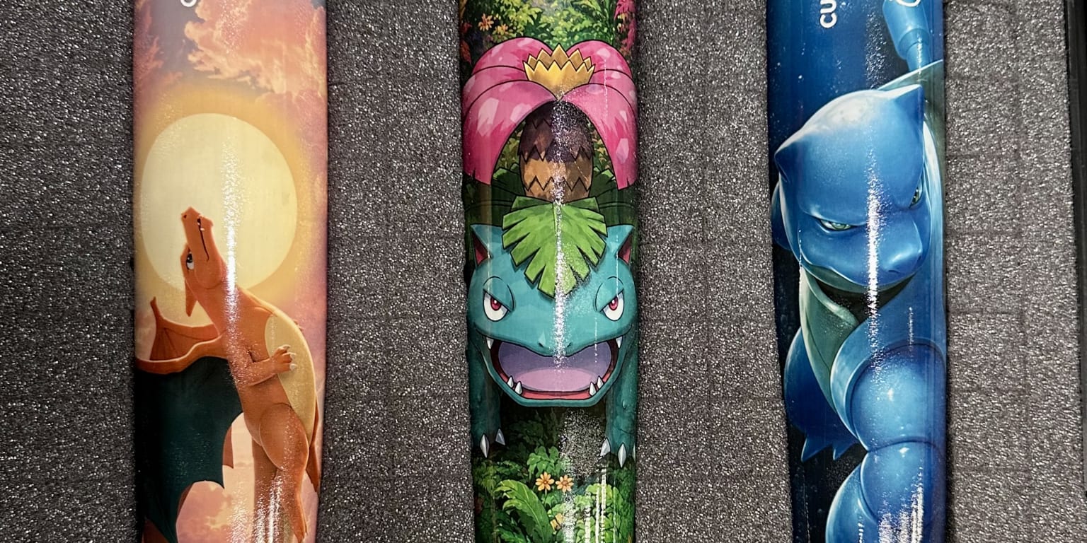 Gotta catch 'em all? Mangum hopes to hit 'em all with custom Pokémon bats for Players' Weekend
