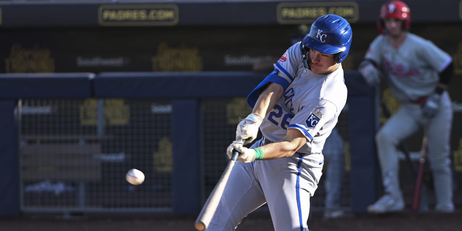 Coming off an injury-shortened ’26, this Royals prospect is lighting up the AFL