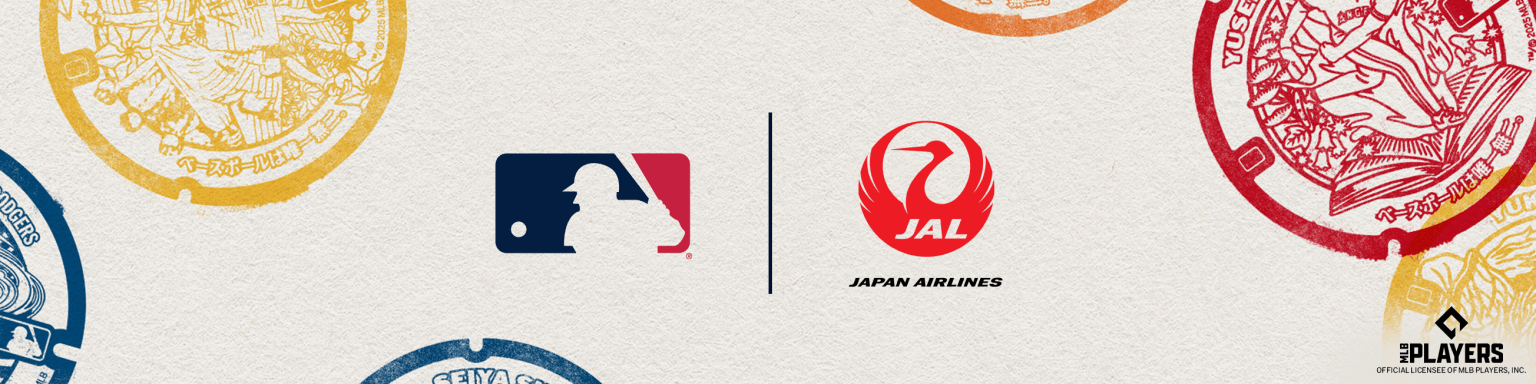 MLB マンホールステッカー　ダルビッシュ有＆鈴木誠也　セット　JAL限定 MLB マンホールステッカー ダルビッシュ有＆鈴木誠也 セット JAL