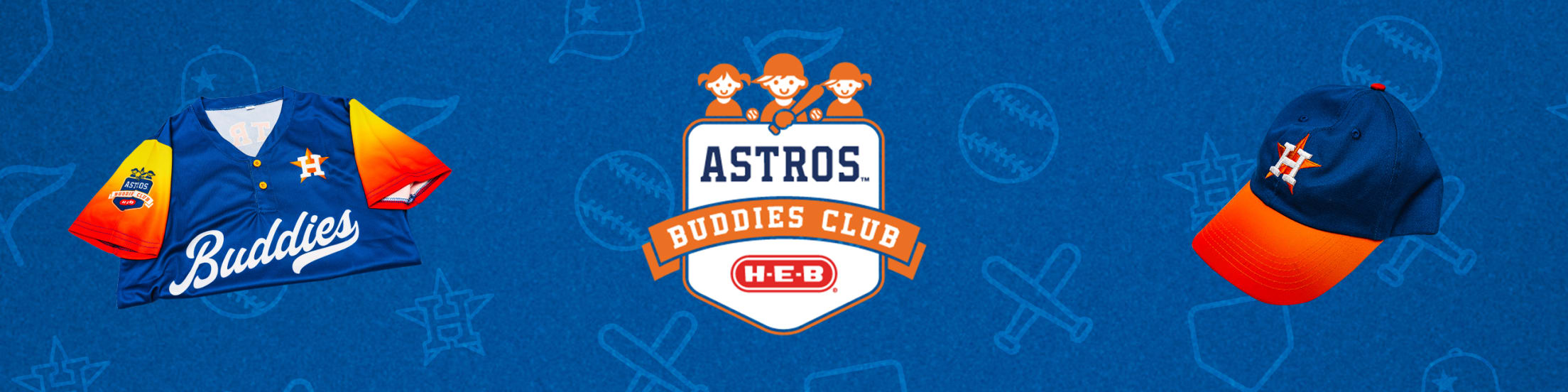 Houston Astros on X: For just $30, children 12 and under can join the 2022  Astros Buddies Club, presented by @HEB. This is the coolest way to show  your Astros pride. Buddies