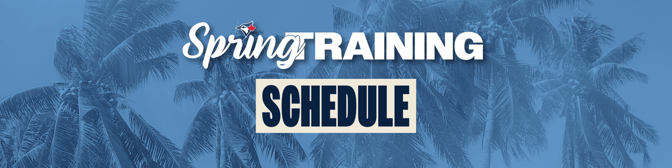 Spring Training Schedule Toronto Blue Jays