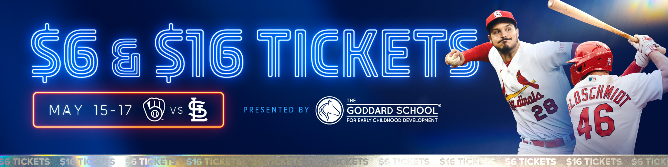 The Goddard School 6 & 16 Tickets St. Louis Cardinals