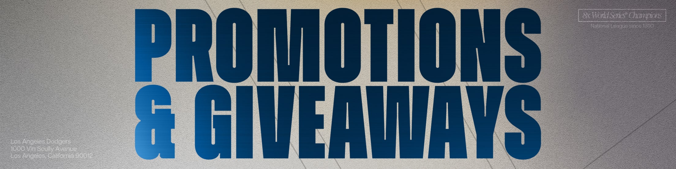 2025 Promotions, Giveaways and Special Event Ticket Packages
