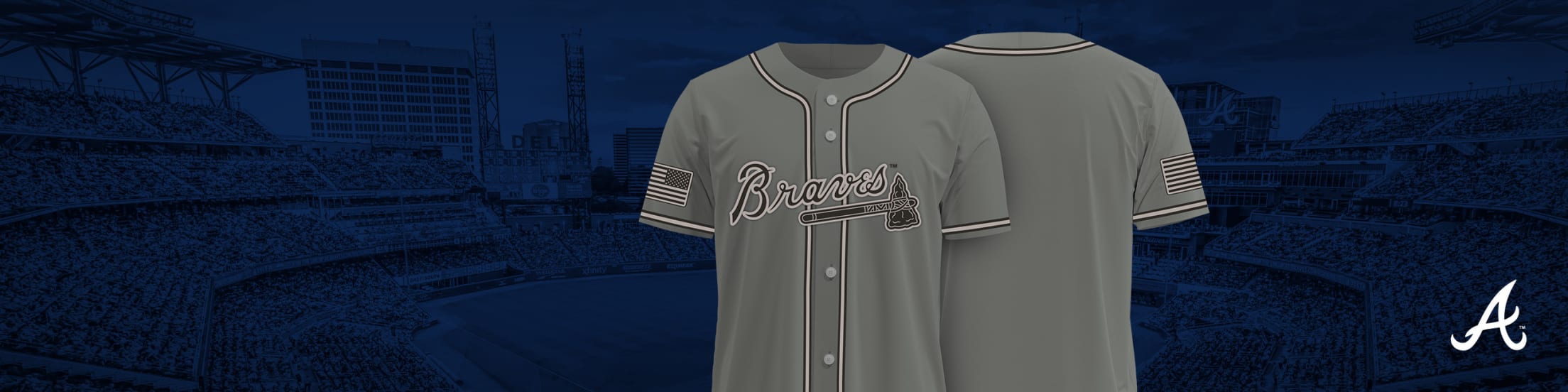 Atlanta braves best sale military jersey