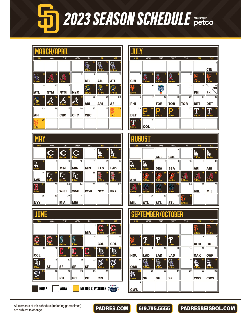 Padres Printable Schedule Customize And Print