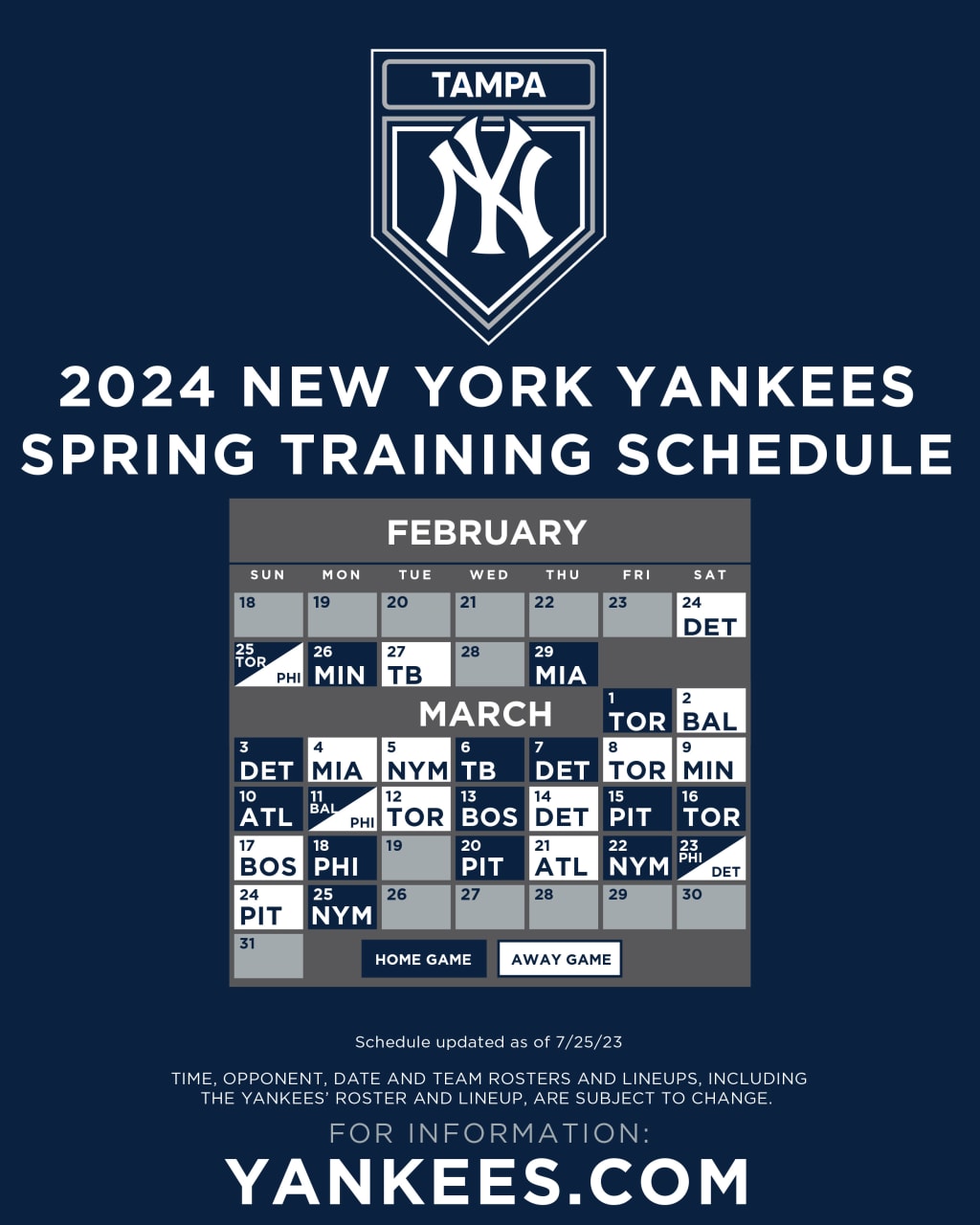 2024 Yankees Schedule Printable Olia Tildie